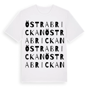 Östra brickan ordlek t-shirt – ekologisk bomull t-shirt från Pinshirt