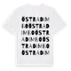 White t-shirt med Östra Dimbo ordlek t-shirt