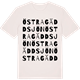 Vintage White t-shirt med Östra Gäddsjön ordlek t-shirt
