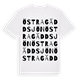 Östra Gäddsjön ordlek t-shirt
