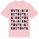 Pink Cotton t-shirt med Östra Gärdet ordlek t-shirt