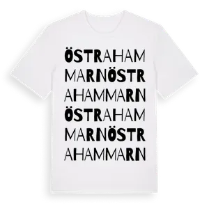 Östra Hammarn ordlek t-shirt – ekologisk bomull t-shirt från Pinshirt