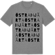 Mid Heather Gray t-shirt med Östra Hjärta ordlek t-shirt