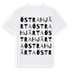 Östra Hjärta ordlek t-shirt