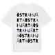 White t-shirt med Östra Hjärta ordlek t-shirt