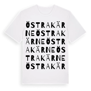 Östra Kärne ordlek t-shirt – ekologisk bomull t-shirt från Pinshirt