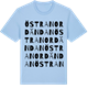 Blue Soul t-shirt med Östra Nordändan ordlek t-shirt