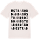 Vintage White t-shirt med Östra Nordändan ordlek t-shirt