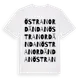 White t-shirt med Östra Nordändan ordlek t-shirt