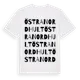 White t-shirt med Östra Nordhult ordlek t-shirt
