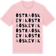 Pink Cotton t-shirt med Östra Öskevik ordlek t-shirt
