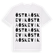 White t-shirt med Östra Öskevik ordlek t-shirt
