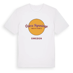Östra Rynninge cirkel t-shirt – ekologisk bomull t-shirt från Pinshirt