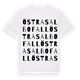 Östra Salbofall ordlek t-shirt
