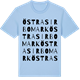 Blue Soul t-shirt med Östra Sirbomark ordlek t-shirt