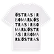 White t-shirt med Östra Sirbomark ordlek t-shirt