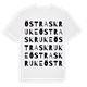 Östra Skruke ordlek t-shirt