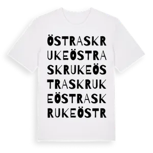 Östra Skruke ordlek t-shirt – ekologisk bomull t-shirt från Pinshirt