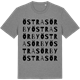 Mid Heather Gray t-shirt med Östra Sörby ordlek t-shirt