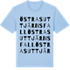 Blue Soul t-shirt med Östra Suttjärnsfall ordlek t-shirt
