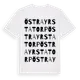 White t-shirt med Östra Yrstatorp ordlek t-shirt