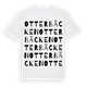 White t-shirt med Otterbäcken ordlek t-shirt