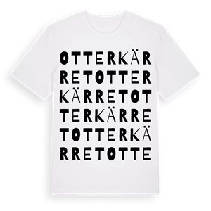 Otterkärret ordlek t-shirt – ekologisk bomull t-shirt från Pinshirt