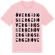 Pink Cotton t-shirt med Övergångsbergen ordlek t-shirt