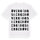 White t-shirt med Övergångsbergen ordlek t-shirt