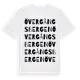 White t-shirt med Övergångsbergen ordlek t-shirt