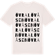 Vintage White t-shirt med Övra Lövåsen ordlek t-shirt