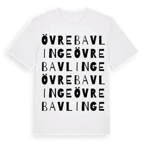 Övre Bavlinge ordlek t-shirt – ekologisk bomull t-shirt från Pinshirt