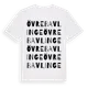 White t-shirt med Övre Bavlinge ordlek t-shirt