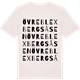 Vintage White t-shirt med Övre Blexbergsåsen ordlek t-shirt