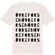 Vintage White t-shirt med Övre Forsen ordlek t-shirt