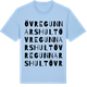 Blue Soul t-shirt med Övre Gunnarshult ordlek t-shirt