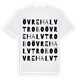 Övre Halvtrobo ordlek t-shirt