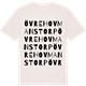 Vintage White t-shirt med Övre Hovmanstorp ordlek t-shirt