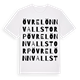White t-shirt med Övre Lönnvallstorp ordlek t-shirt