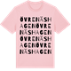 Pink Cotton t-shirt med Övre Näshagen ordlek t-shirt