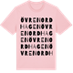 Pink Cotton t-shirt med Övre Nordhagen ordlek t-shirt
