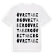 White t-shirt med Övre Taberg ordlek t-shirt