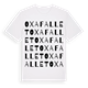 Oxafallet ordlek t-shirt