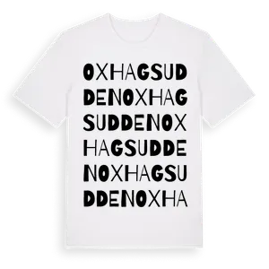 Oxhagsudden ordlek t-shirt – ekologisk bomull t-shirt från Pinshirt