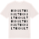 Vintage White t-shirt med Oxhult ordlek t-shirt