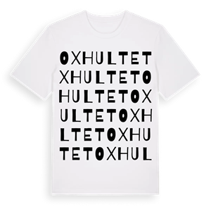 Oxhultet ordlek t-shirt – ekologisk bomull t-shirt från Pinshirt