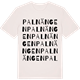 Vintage White t-shirt med Palnängen ordlek t-shirt
