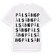 White t-shirt med Pålsäng ordlek t-shirt