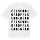 White t-shirt med Pålsboda gård ordlek t-shirt