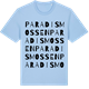 Blue Soul t-shirt med Paradismossen ordlek t-shirt